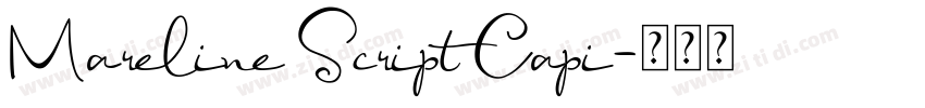 Mareline Script Capi字体转换 Mareline Script Capi字体转换